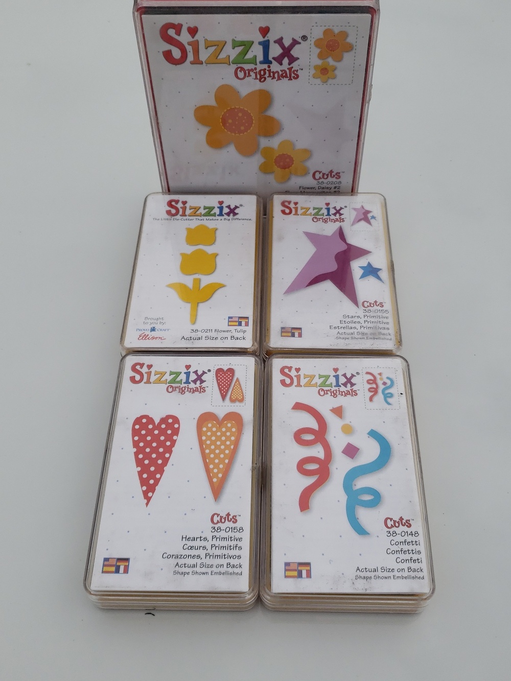 Sizzix Originals Dies Star Tulip Heart Flower